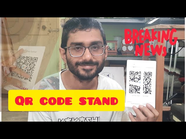 QR Code Stand Making Step by Step | Easy DIY Acrylic/Plastic QR Stand