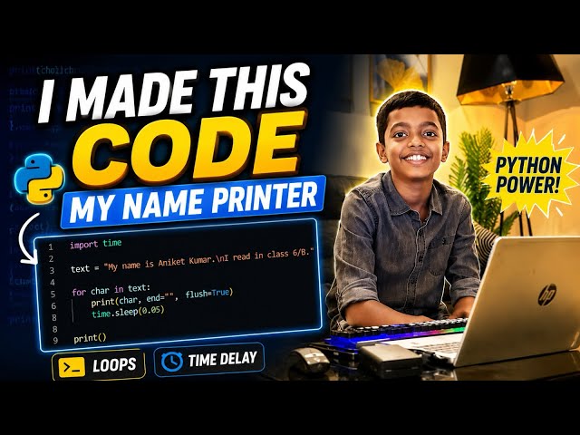 How to Print Your Name in Python | Print on Next Line in Python  #codestrumwithaniket 