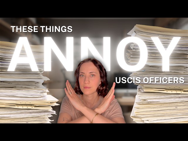 USCIS OFFICERS DON'T HAVE TIME FOR THIS
