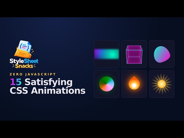 15 Satisfying Animations Made with Only CSS 🤯 (Zero JavaScript)