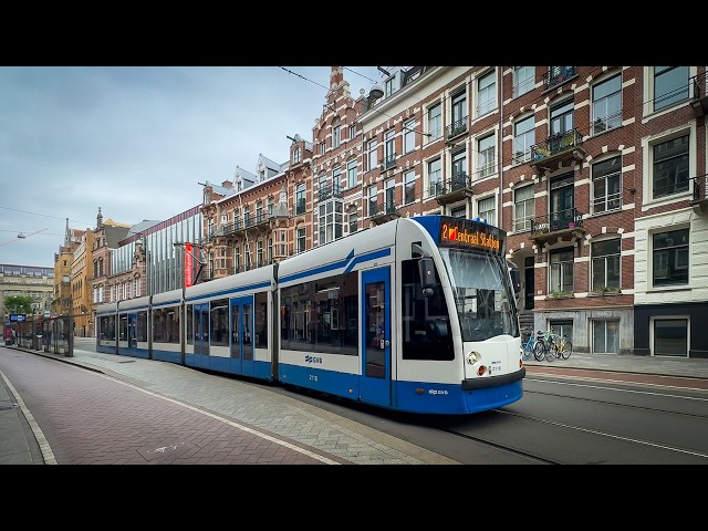 Trams in Amsterdam, Netherlands 🇳🇱 | 2024