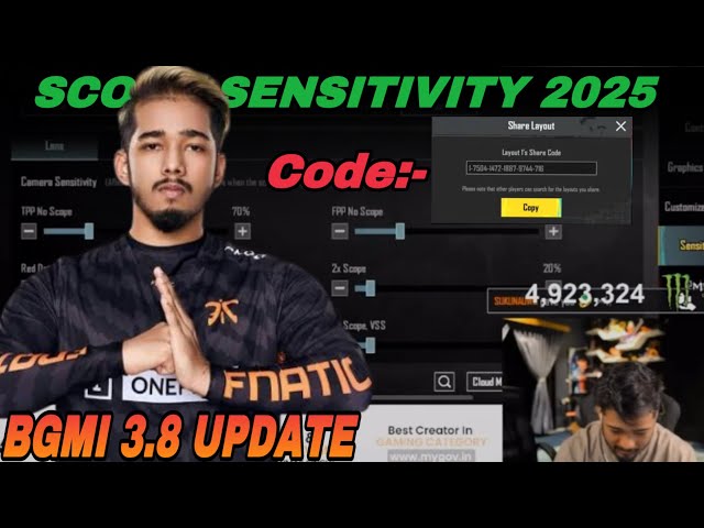 SCOUT OP x GOD TIER SENSITIVITY COMBO 💯 (Update 3.8) BGMI BEST SENSITIVITY SETTINGS 2025