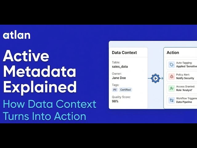 Active Metadata Explained: How Data Context Turns Into Action
