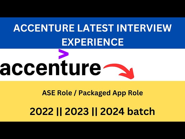 Accenture Latest Interview Experience || 2022 || 2023 || 2024 Batch || @Vikasteach
