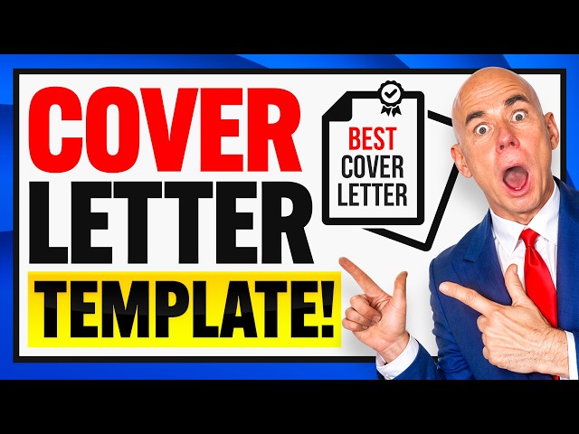 "HOW TO WRITE A COVER LETTER That Gets You HIRED!" (BEST Job Application COVER LETTER Example!)