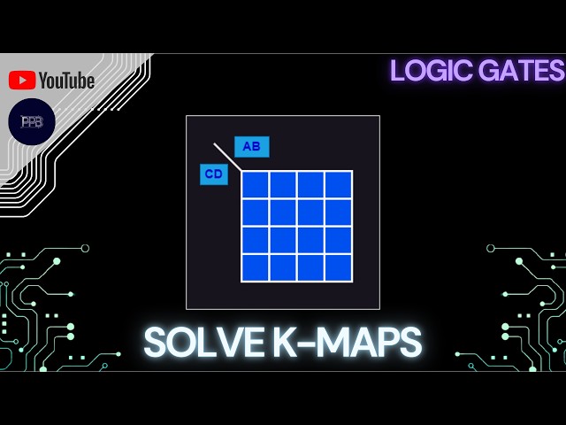How to Solve K-Maps (2, 3 & 4 Variables) | Logic Gates Series | 28th Video