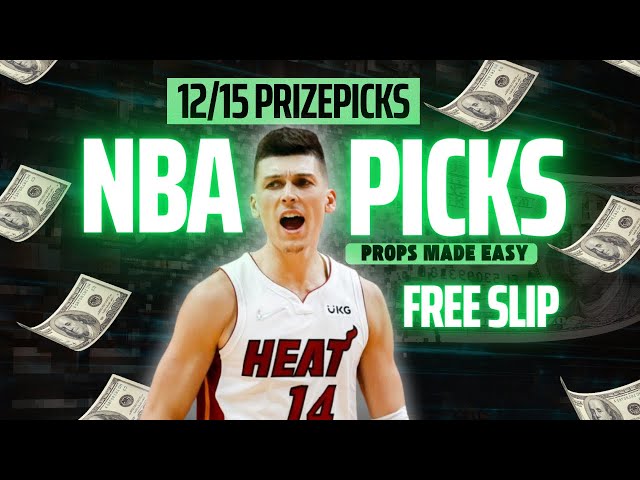 BEST NBA PRIZEPICKS TODAY | 12/15 FREE SLIP + GIVEAWAY!