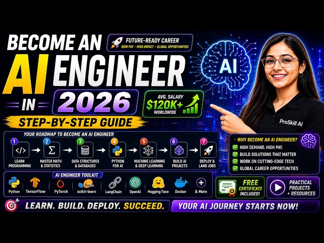 Become an AI Engineer in 2026 (Step-by-Step Guide)