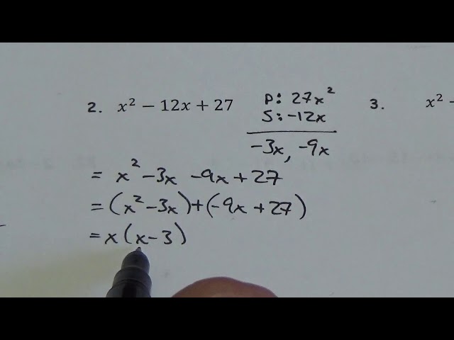 Math 20 2 Factoring Trinomials and Mixed Factoring   Lesson