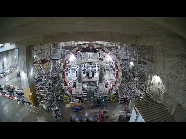 SCS HS2 Progress Euston Tunnel downline | Rail Infrastructure Time-Lapse (May 2024 – Jun 2025)