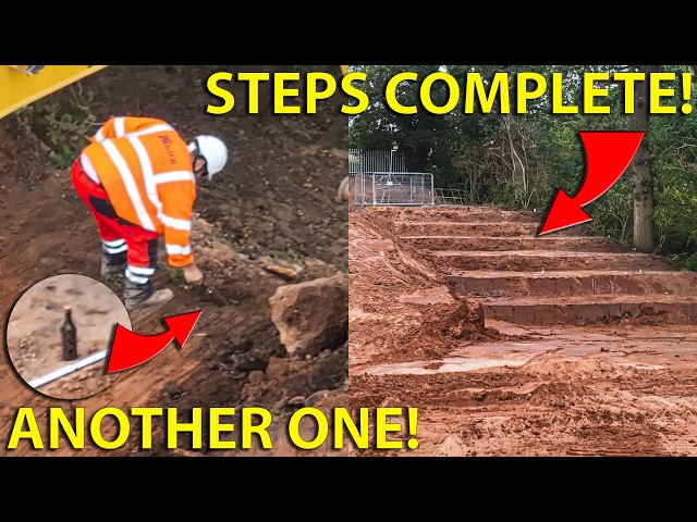 Whitchurch Canal Breach Update, Breach Side Steps Complete As More Bottles Found Buried!