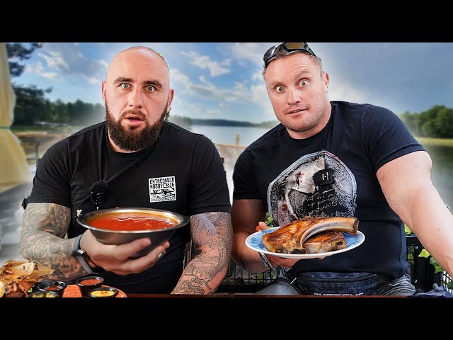 We're testing out the Domowa Restauracja nad Zalewem (Home Restaurant on the Reservoir)! *large p...