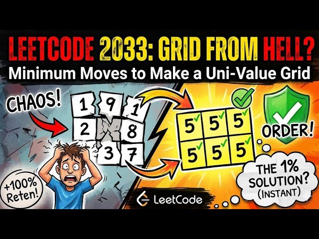     This Trick Solves It 🤯 | LeetCode 2033 Java