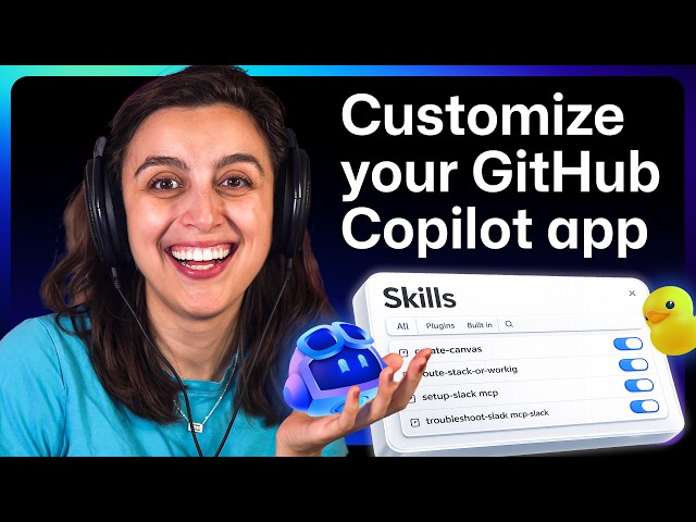 How to set up custom themes, sounds, and MCP servers in the GitHub Copilot app