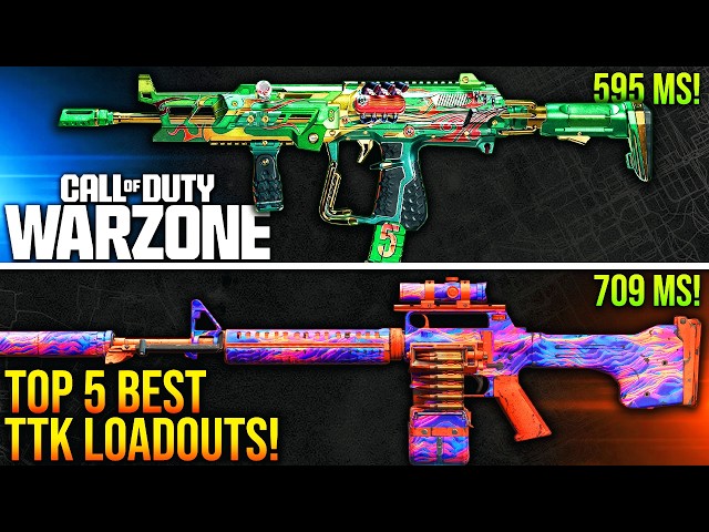 WARZONE: New TOP 5 BEST TTK META LOADOUTS After Update! (WARZONE Fastest TTK Loadouts)