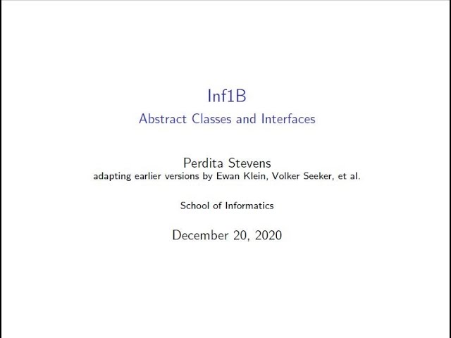 Informatics 1B Lecture 15