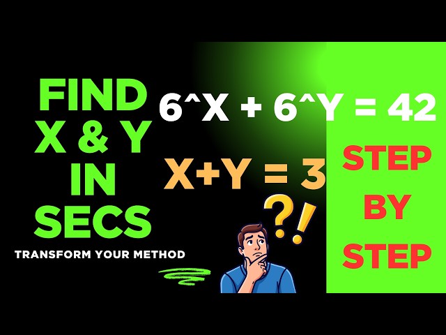 Find x & y in Seconds |  Smart Trick Inside #quickmath #competitivemath