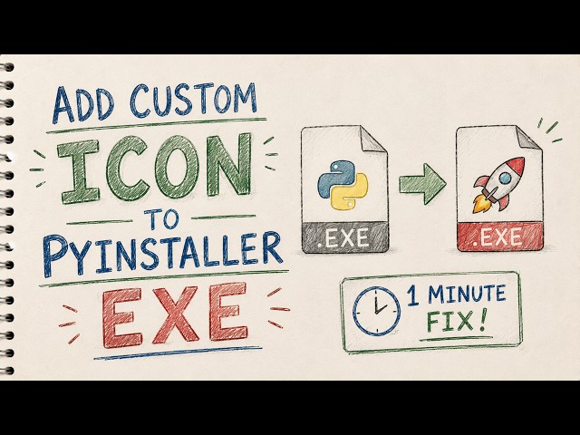 ✅ How to Add a Custom Icon to PyInstaller EXE (Python to EXE)