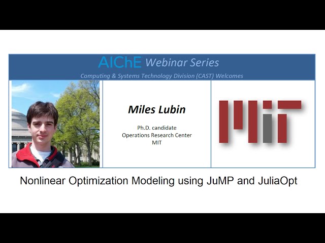 Nonlinear Optimization Modeling using JuMP and JuliaOpt