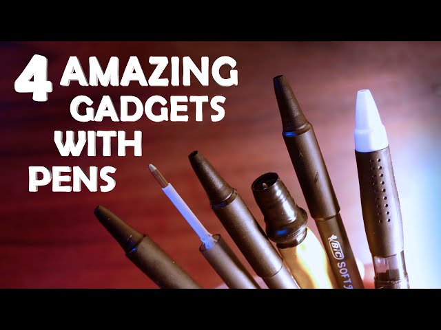 4 Amazing Gadgets To Make With Pens! - Cool Spy Pen Gadgets!!!