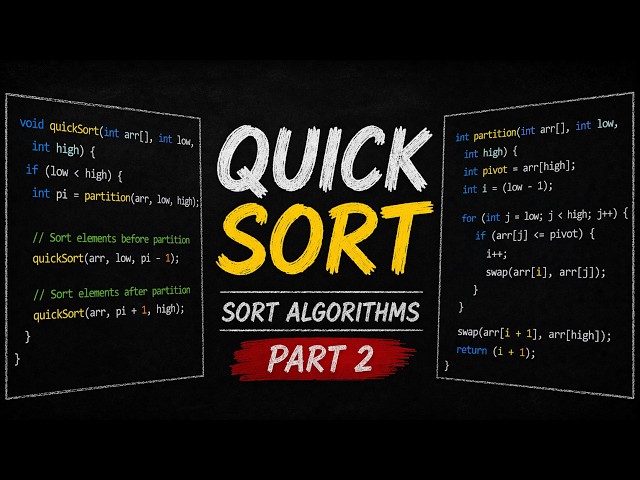 Quick Sort | Searching & Sorting | DSA