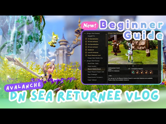 ❄️Returnee Avalanche's Journey - Beginner's Guide Progress Dragon Nest SEA in August 2026