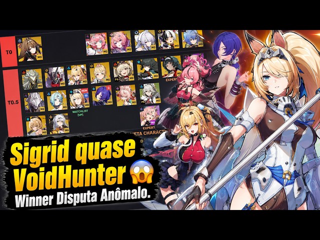 Sigrid quase Void Hunter!? Queda d Braços Melhor HyperCarry Anômalos Tier-List 3.1 Zenless Zone Zero