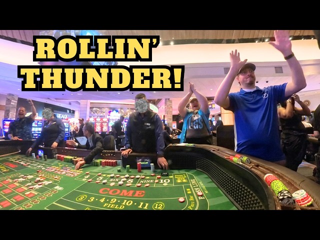 He Brought the THUNDER to the Craps Table at the Palms Casino! ⚡🎲