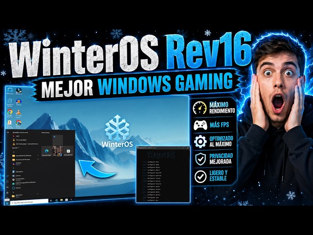 WinterOS Rev16: SUPER OPTIMIZED and ULTRA CUSTOMIZED Windows | LOW-END PC