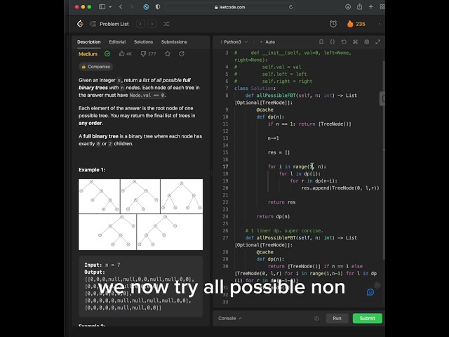 All Possible Full Binary Trees