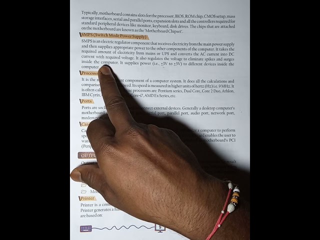 ASSVM Class 7 Computer Chapter-1(COMPUTER HARDWARE) Reading page n.6 to 10