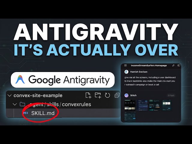 Google Antigravity + Stitch + Convex = Free FULL Sites INSTANTLY
