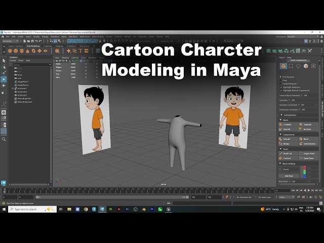 Part 01 - 3D Cartoon Character Modeling in Maya | Complete Beginner to Pro Tutorial