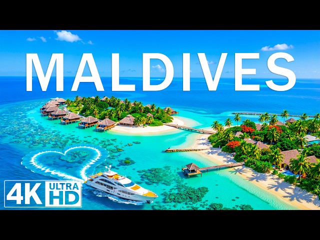 Maldives 4K 🇲🇻 🏝️ – Overwater Villas, Turquoise Waters & Ultimate Tropical Escape | Deep House