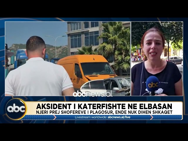 Aksident i katërfishtë në Elbasan/ Njëri prej shoferëve i plagosur, ende nuk dihen shkaqet