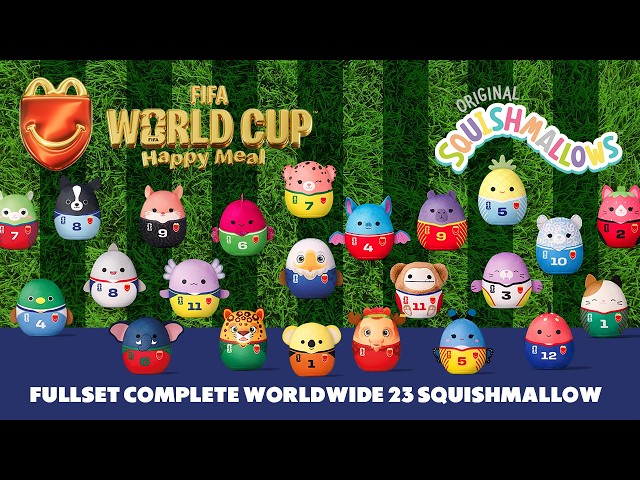 Happy Meal McDonald's Squishmallows 2026 - Complete Set 23 Worldwide Version