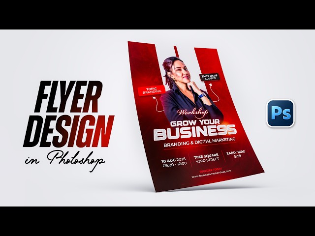 Design a Creative Flyer in Photoshop – Full Tutorial