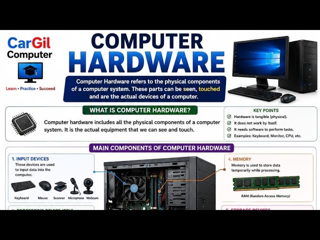 Computer Hardware | What Is Computer Hardware | Full Explanation Of Computer Hardware For Beginners