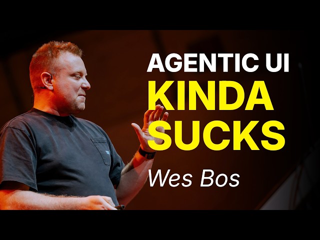 Here's Where Agentic UI Is Actually Going | Wes Bos