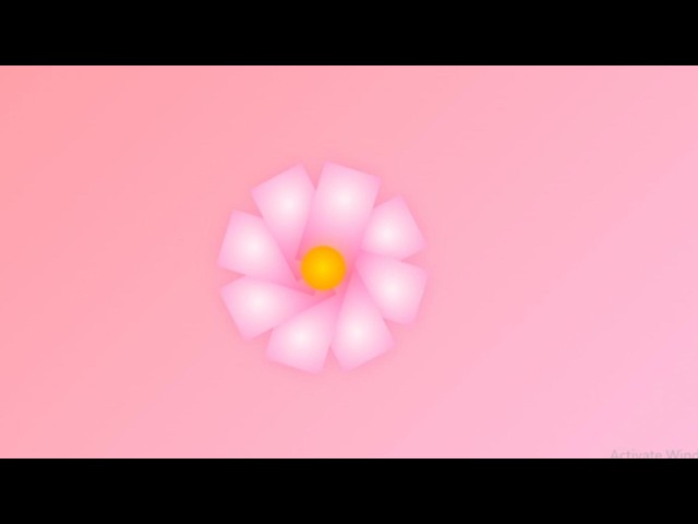 CSS Flower Animation | HTML CSS Art Tutorial + 4K Aesthetic Background