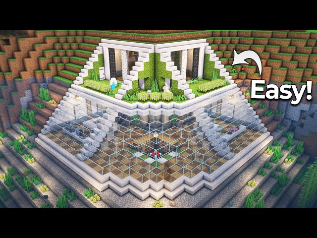 ⛏️ Minecraft Tutorial :: How to build a Perfect Underwater Base 🐬🏠 [마인크래프트 웅장하고 완벽한 수중집 만들기 건축강좌]