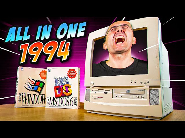 ¿MIRA cómo era un 🖥️  PC ALL in ONE en 1994 ? 👉 Compaq Presario CDS 520