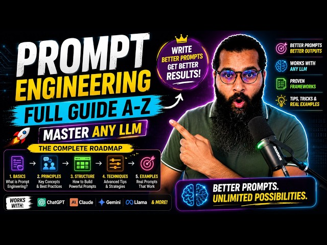 Prompt Engineering Full Guide A-Z | Master Any LLM (Urdu/Hindi) 🗣️🤖