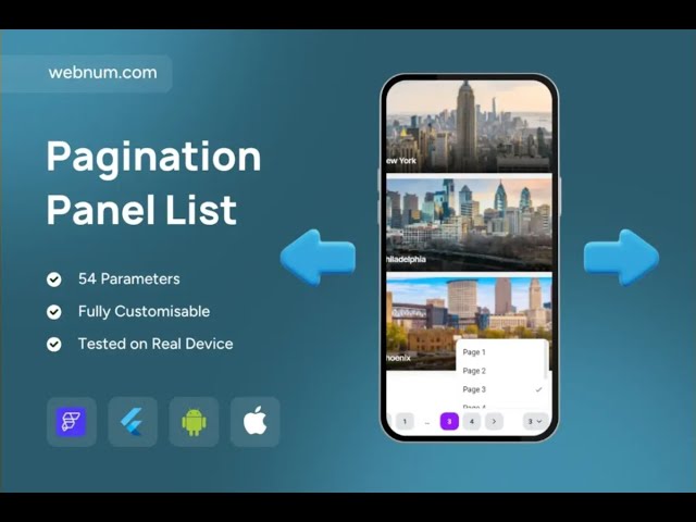 FlutterFlow Pagination Panel List 📄 Page Selector ✅ #flutterflow #pagination #widget