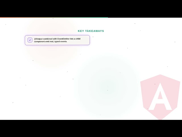 Angular - Web development basic Series: @Output and EventEmitter: Sending Data Up