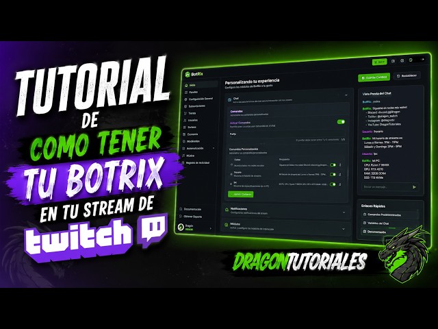 TUTORIAL DE COMO TENER TU BOTRIX EN TU STREAM DE TWITCH