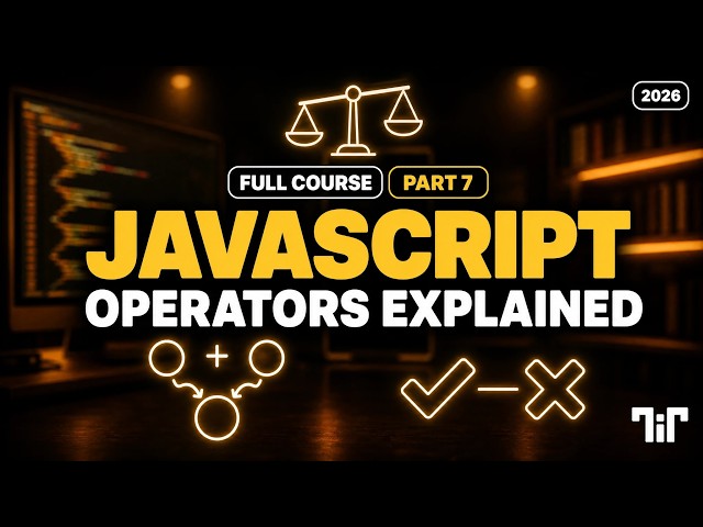 JavaScript Operators Explained for Beginners 2026 | PART 7
