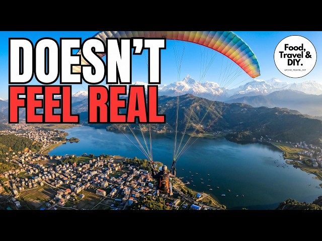 The Best Day of My Nepal Road Trip | Pokhara Paragliding, Rafting & Street Food | Nepal Ep 7