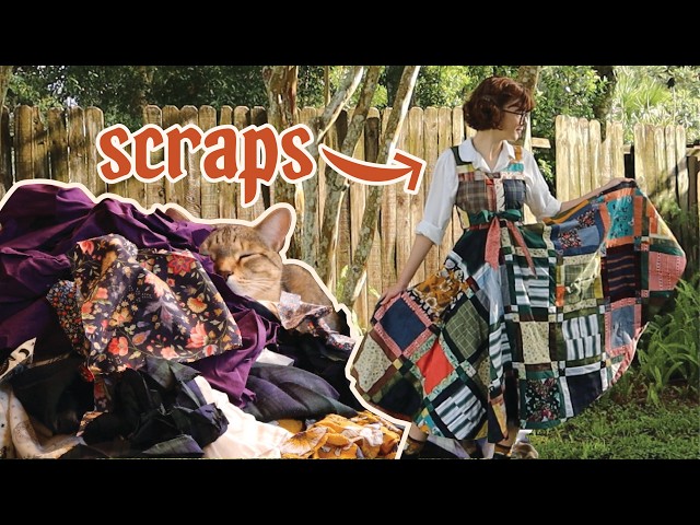 Turning 7 years of scraps into the patchwork dress of my dreams