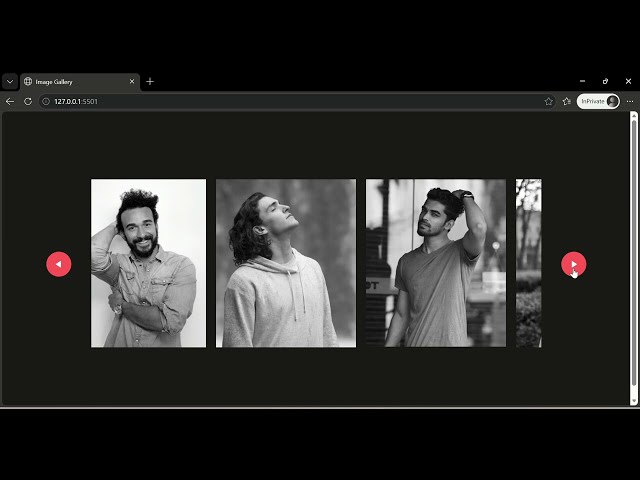 How to make a Glowing Image Gallery using html, css & javascript